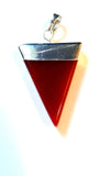 Triangular Gemstone Pendants