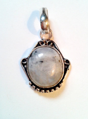 White Spinel Pendant