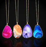 Sliced Agate Pendants